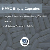LFA Size 0 empty vegetable capsules close-up