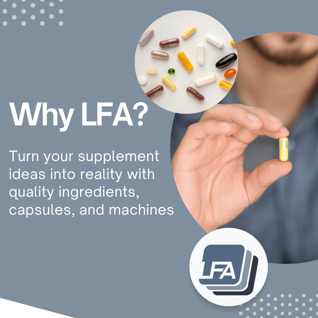 LFA Size 00 empty gelatin capsules in use