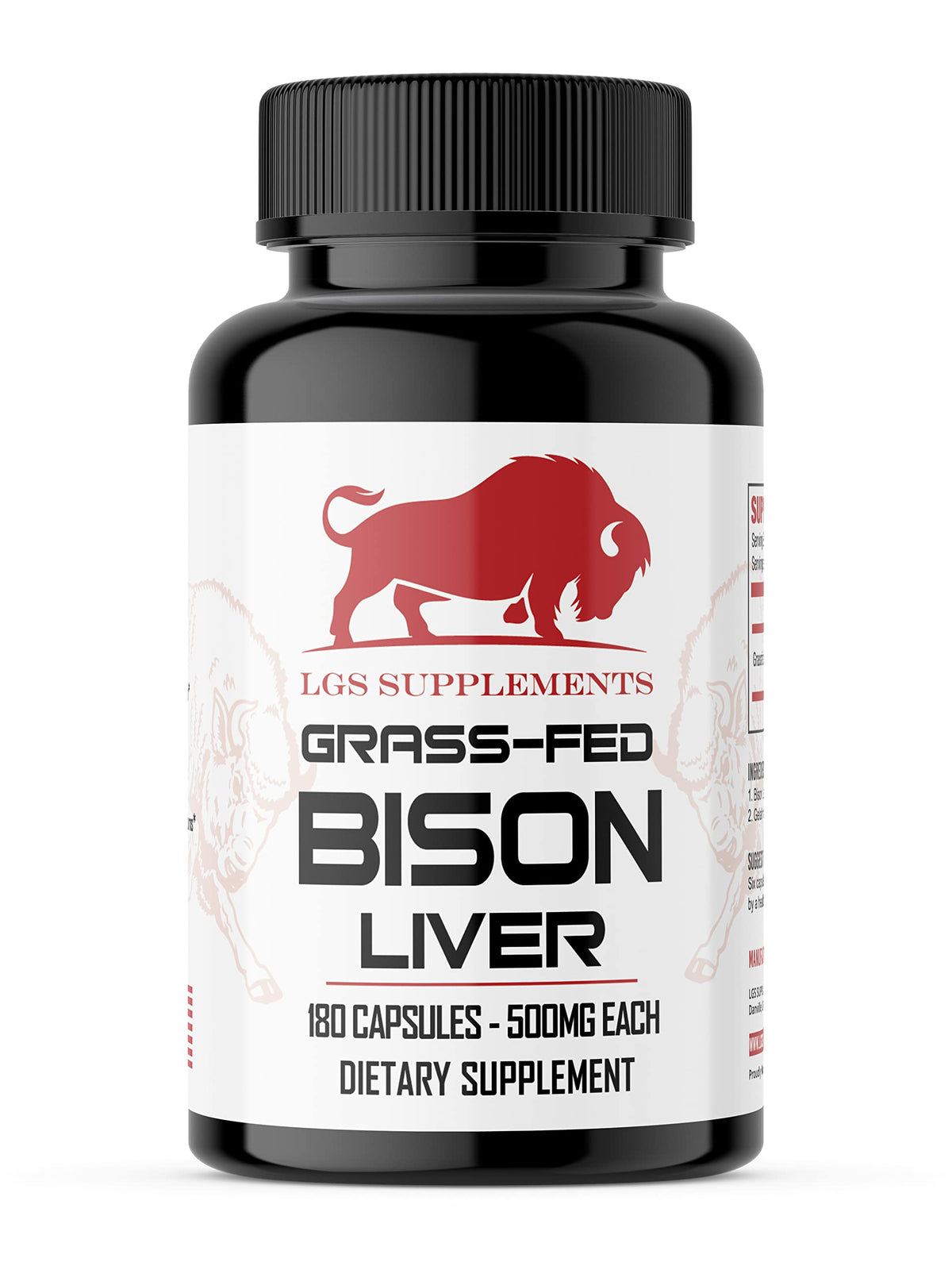 LGS Supplements Liver Extracts front view packaging