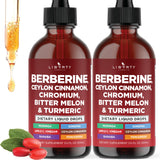 Liberty Lifestyle Berberine with Ceylon Cinnamon Drops 4 Oz front view