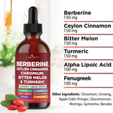 Liberty Lifestyle Berberine with Ceylon Cinnamon Drops packaging