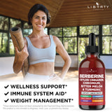 Liberty Lifestyle Berberine with Ceylon Cinnamon Drops packaging details