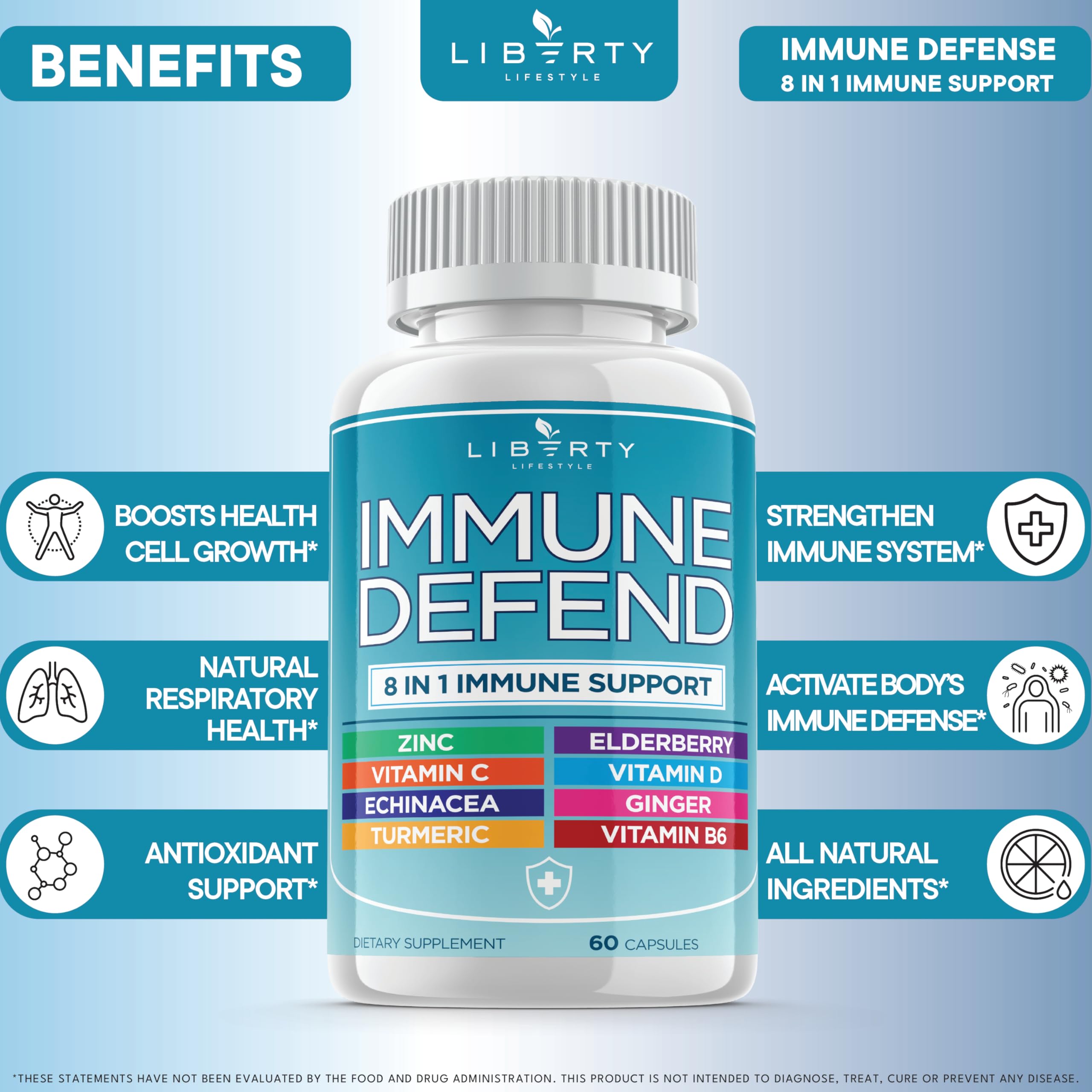 Liberty Lifestyle Echinacea capsules close-up