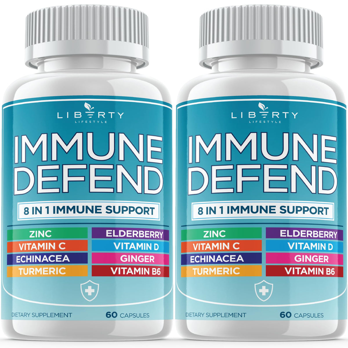 Liberty Lifestyle Echinacea Supplement front view with packaging