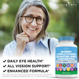 Liberty Lifestyle Flaxseed Capsules bottle on a table