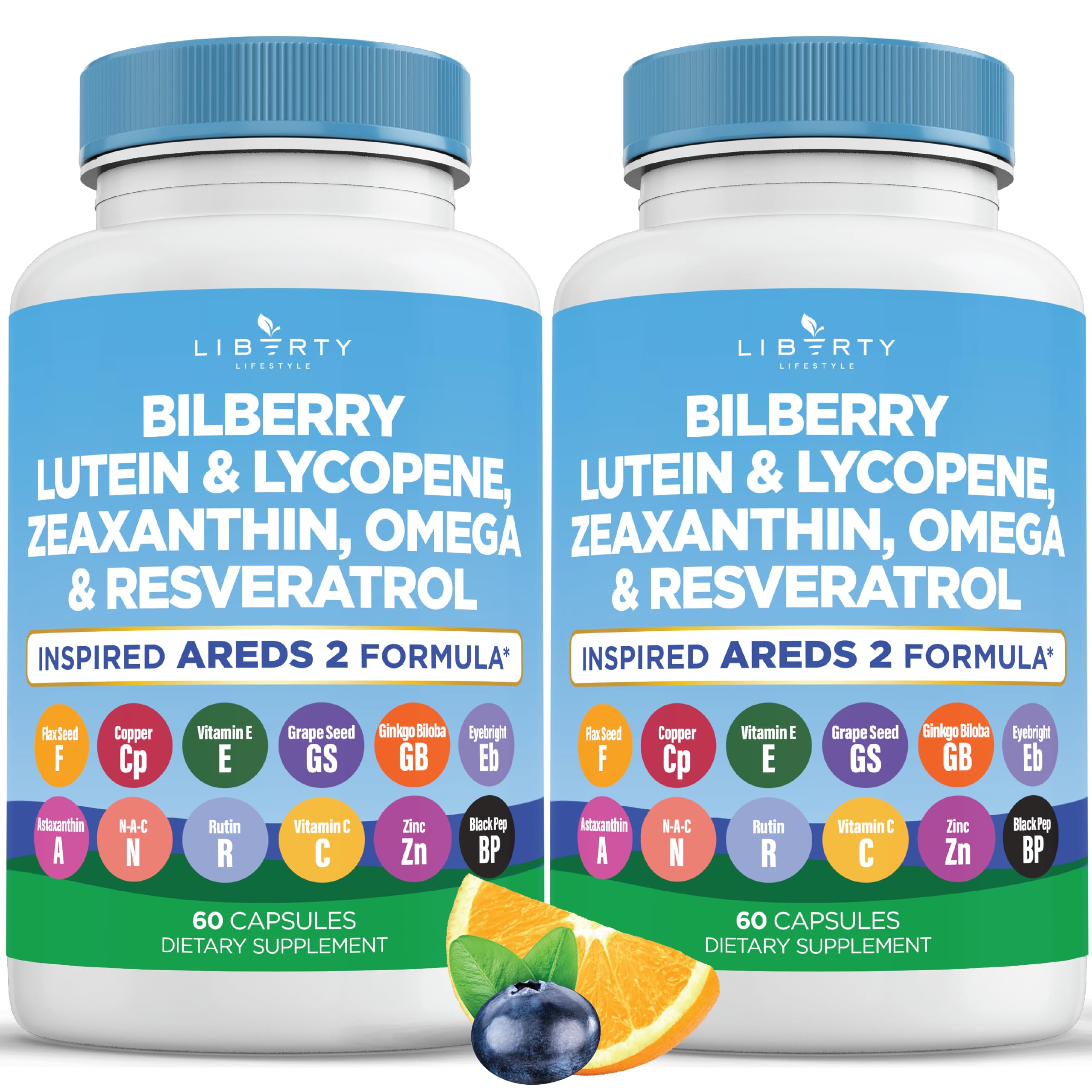 Liberty Lifestyle Flaxseed Capsules front view with packaging