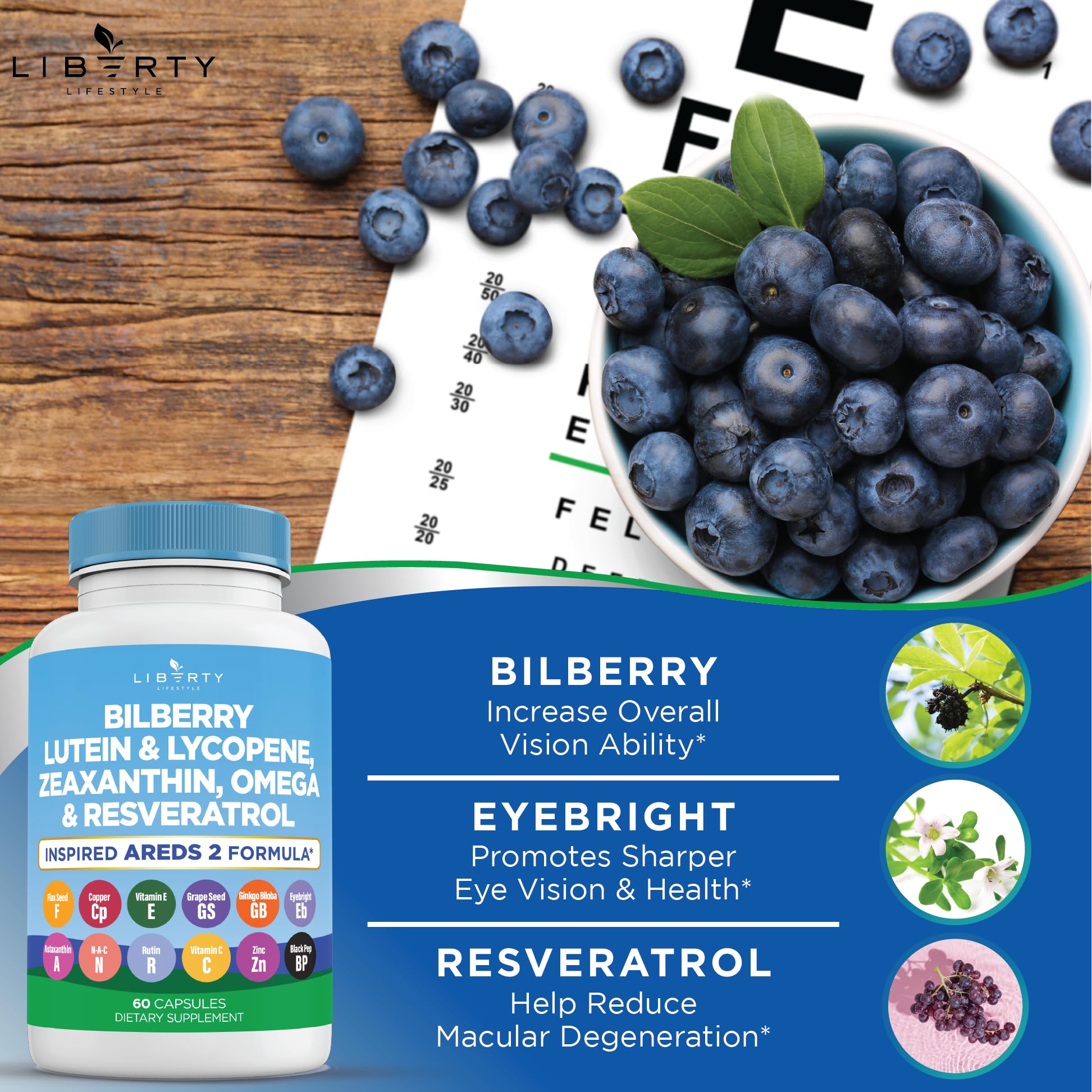 Liberty Lifestyle Flaxseed Capsules with a measuring spoon