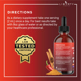 Liberty Lifestyle Hawthorn Berry Extract with Turmeric Curcumin Supplement back view