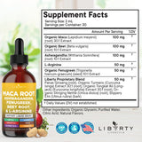 Liberty Lifestyle Maca Root Liquid Drops bottle side view