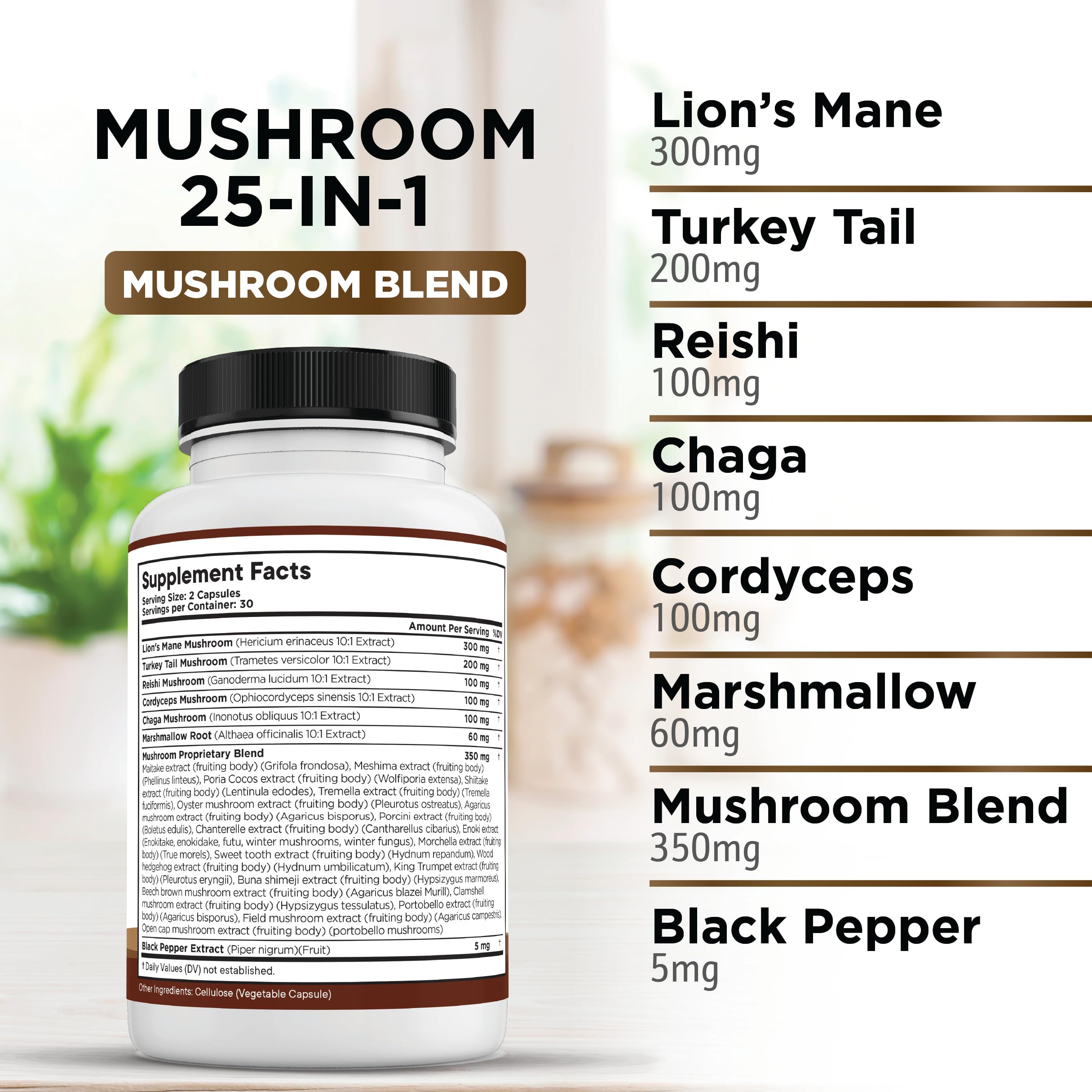 Liberty Lifestyle Marshmallow Root Supplement capsules close-up