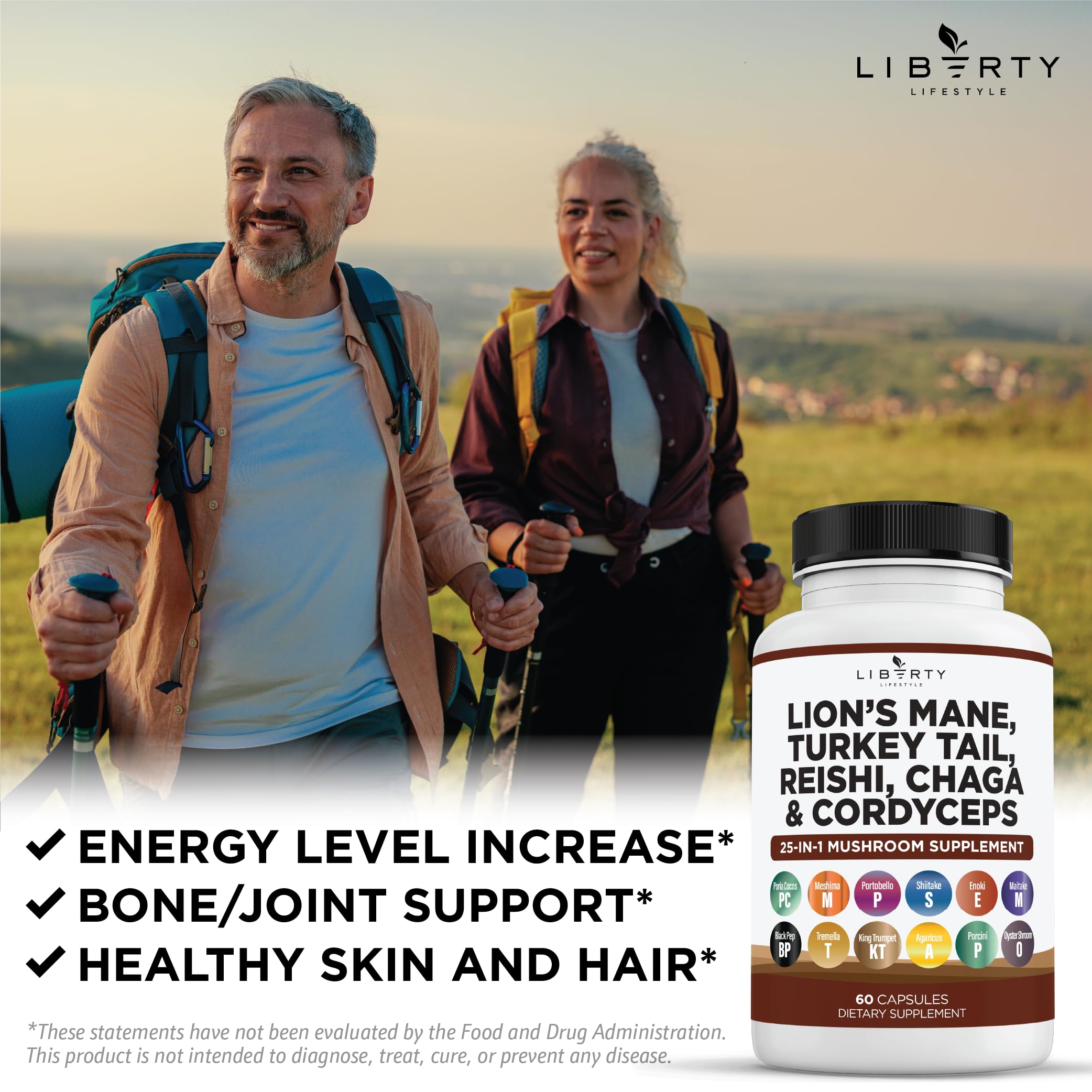 Liberty Lifestyle Marshmallow Root Supplement on a wooden table