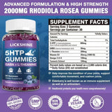 Lickshine 5-HTP Gummies 300mg close-up of gummies