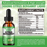 Lickshine Citrus Bergamot Liquid Drops 3000MG bottle with dropper