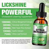 Lickshine Citrus Bergamot Liquid Drops 3000MG label close-up
