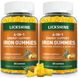 Lickshine Iron Gummies 100mg front view packaging