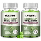 lickshine Soursop Graviola Gummies front view with packaging