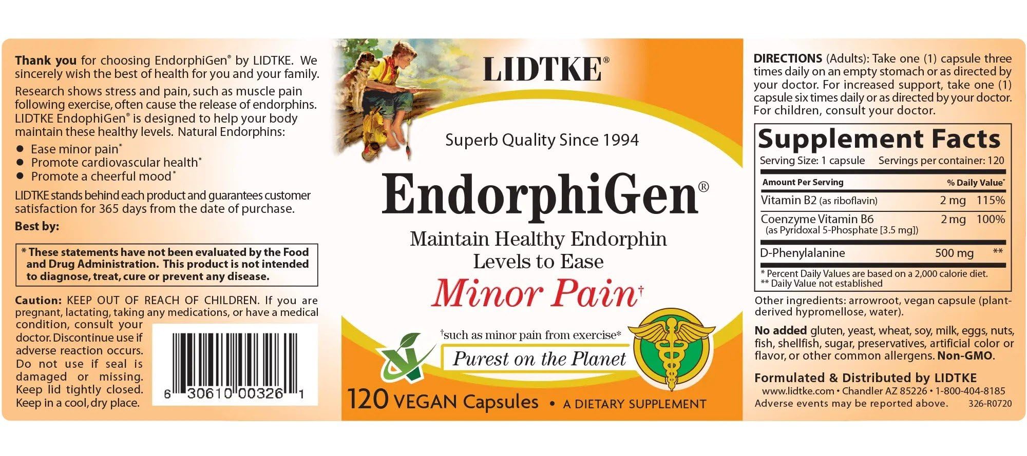 Lidtke Endorphigen Capsules bottle side view
