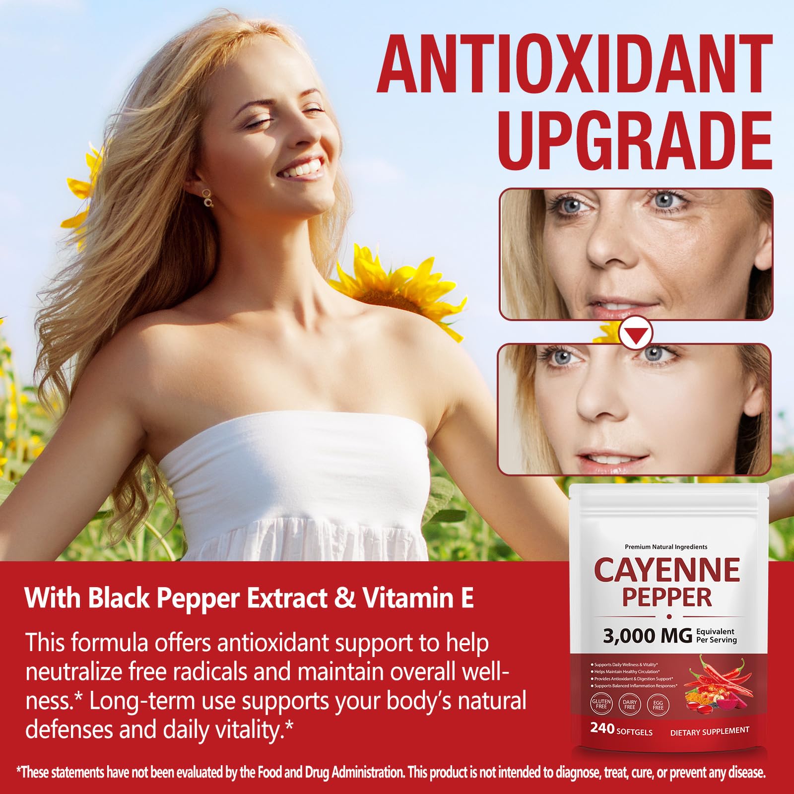 Liefiet Cayenne Pepper Capsules 3000mg softgel close-up