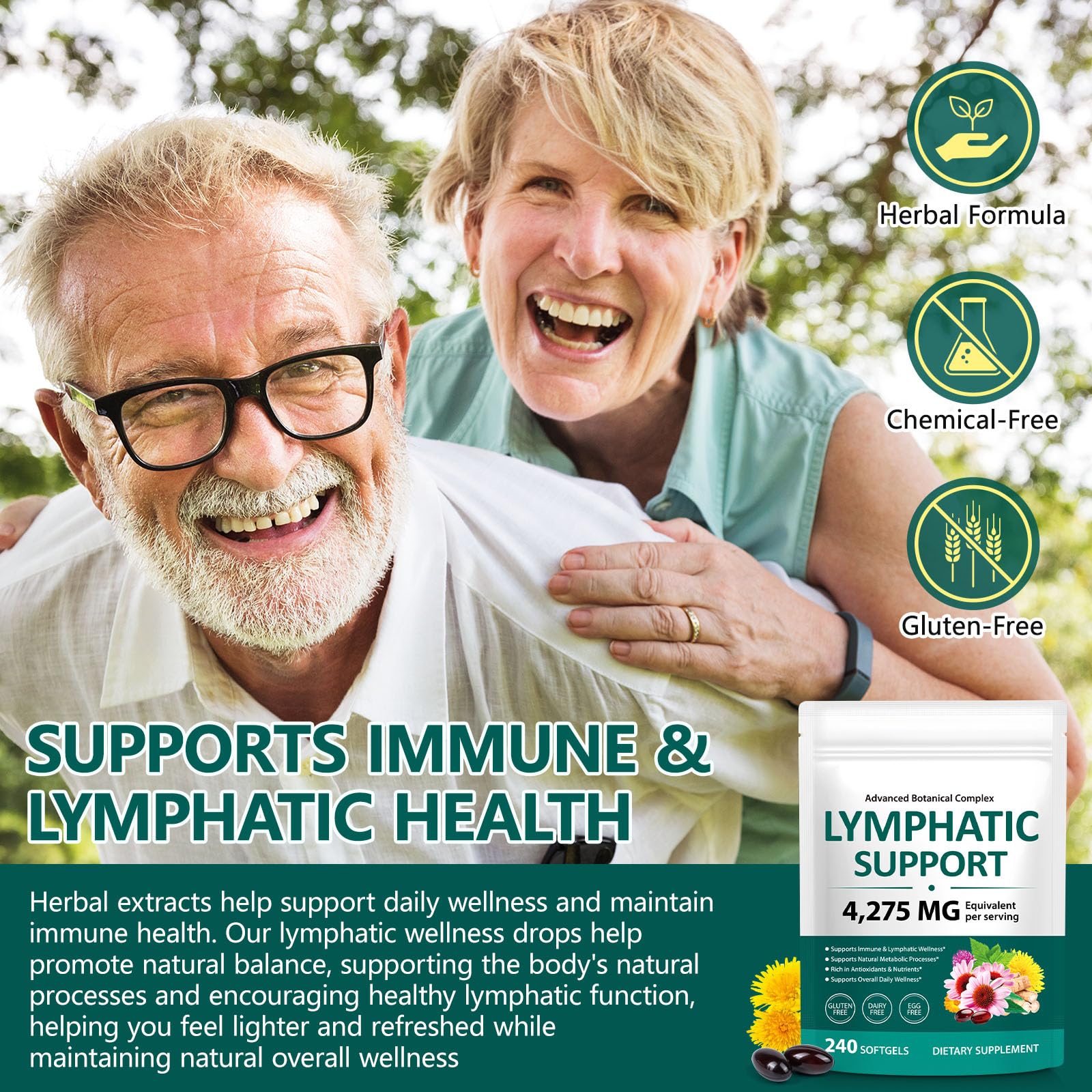 Liefiet Lymphatic Drainage Capsules open bottle with capsules