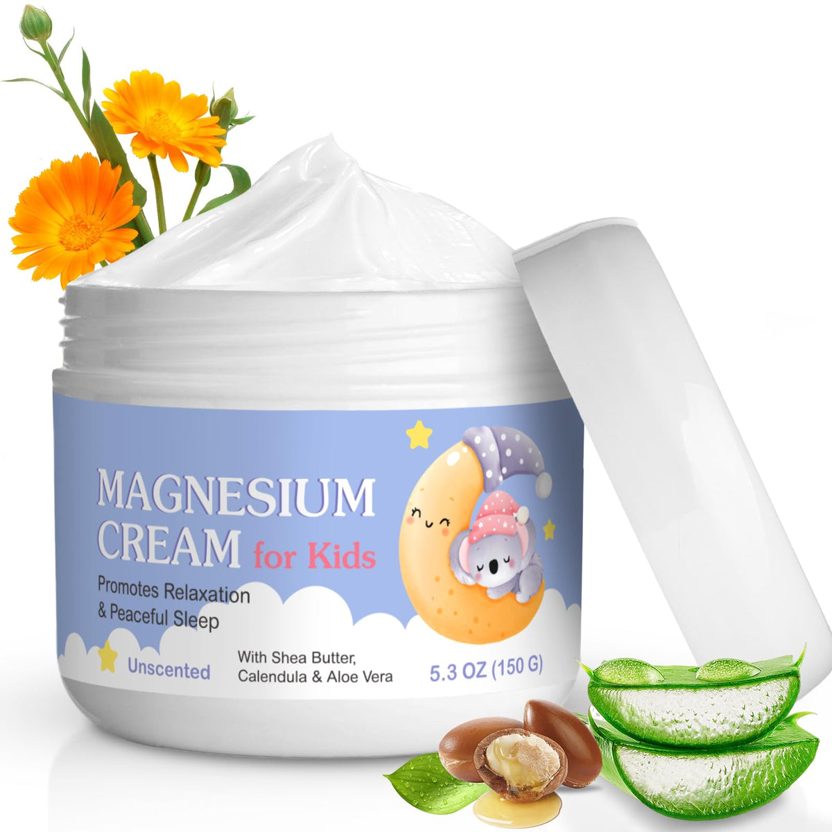 Liefiet Magnesium Cream for Kids 5.3 Fl Oz front view