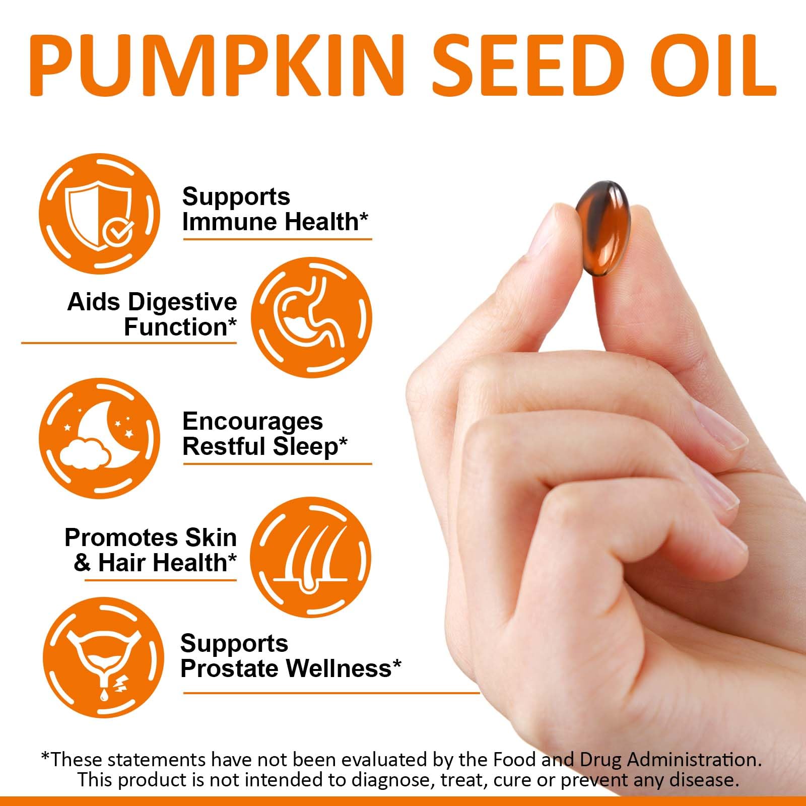 Liefiet Pumpkin Seed Oil Capsules 1000mg packaging