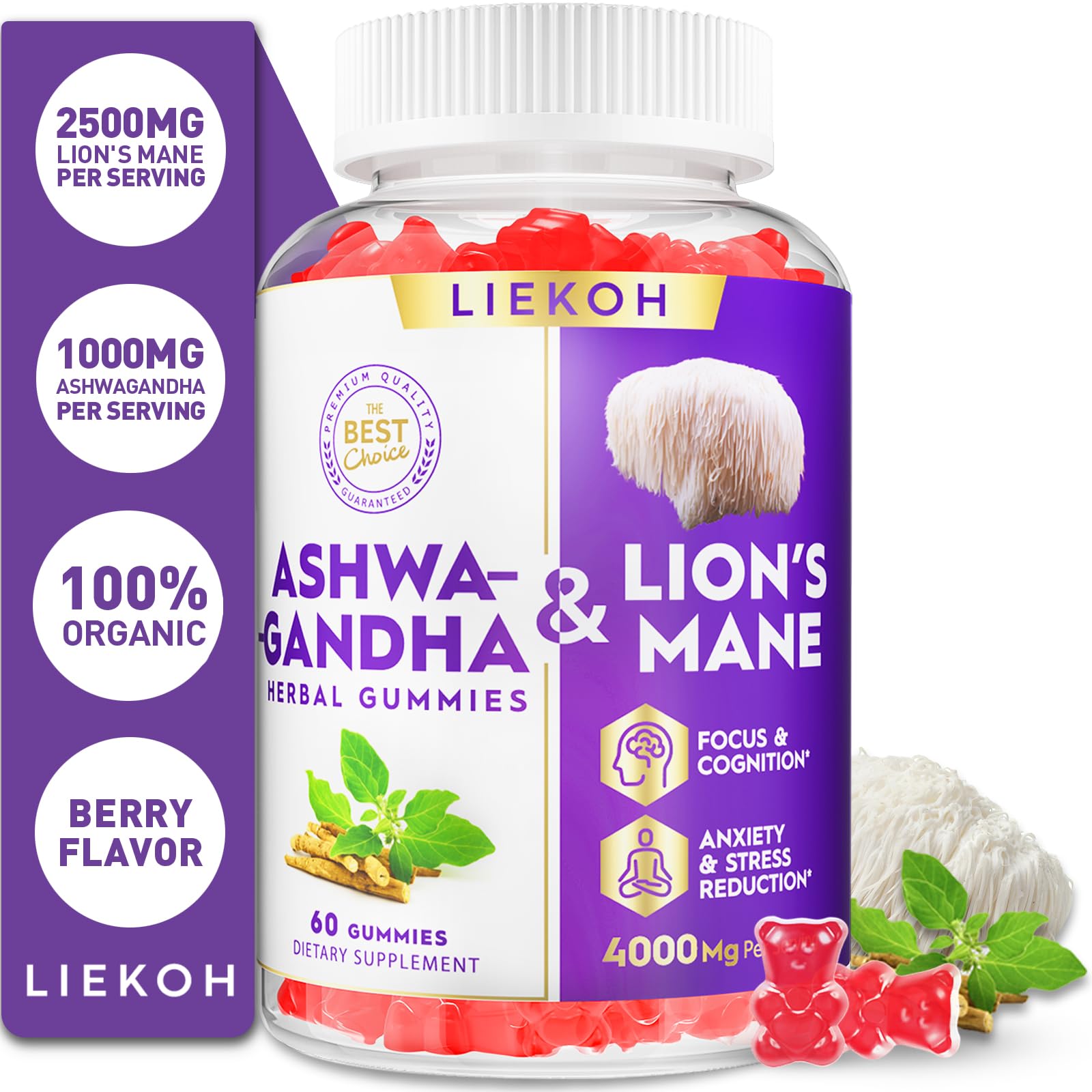 Liekoh Ashwagandha Gummies in a lifestyle setting
