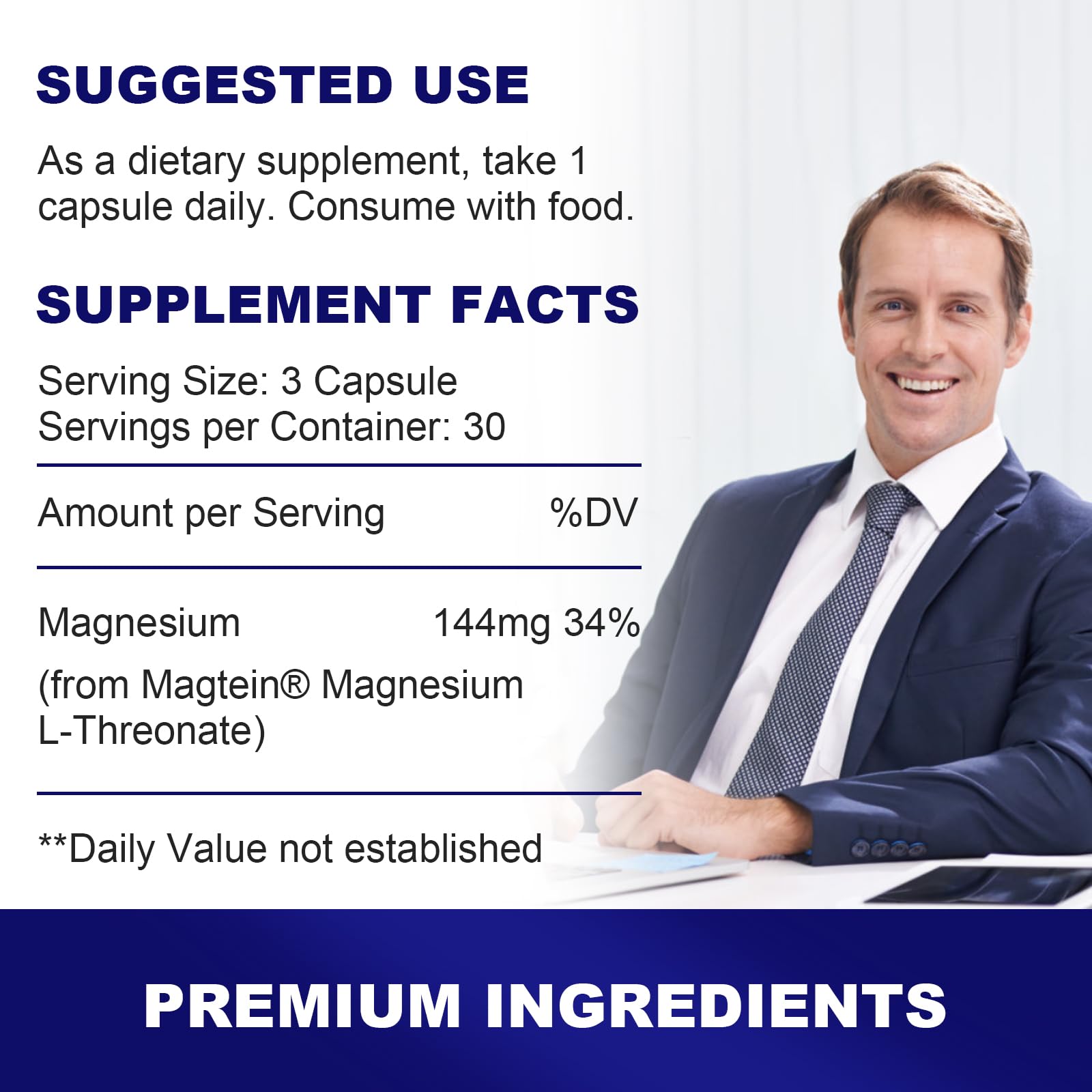 LIFE CAPX Magnesium Threonate Supplement bottle with label
