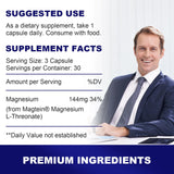 LIFE CAPX Magnesium Threonate Supplement bottle with label
