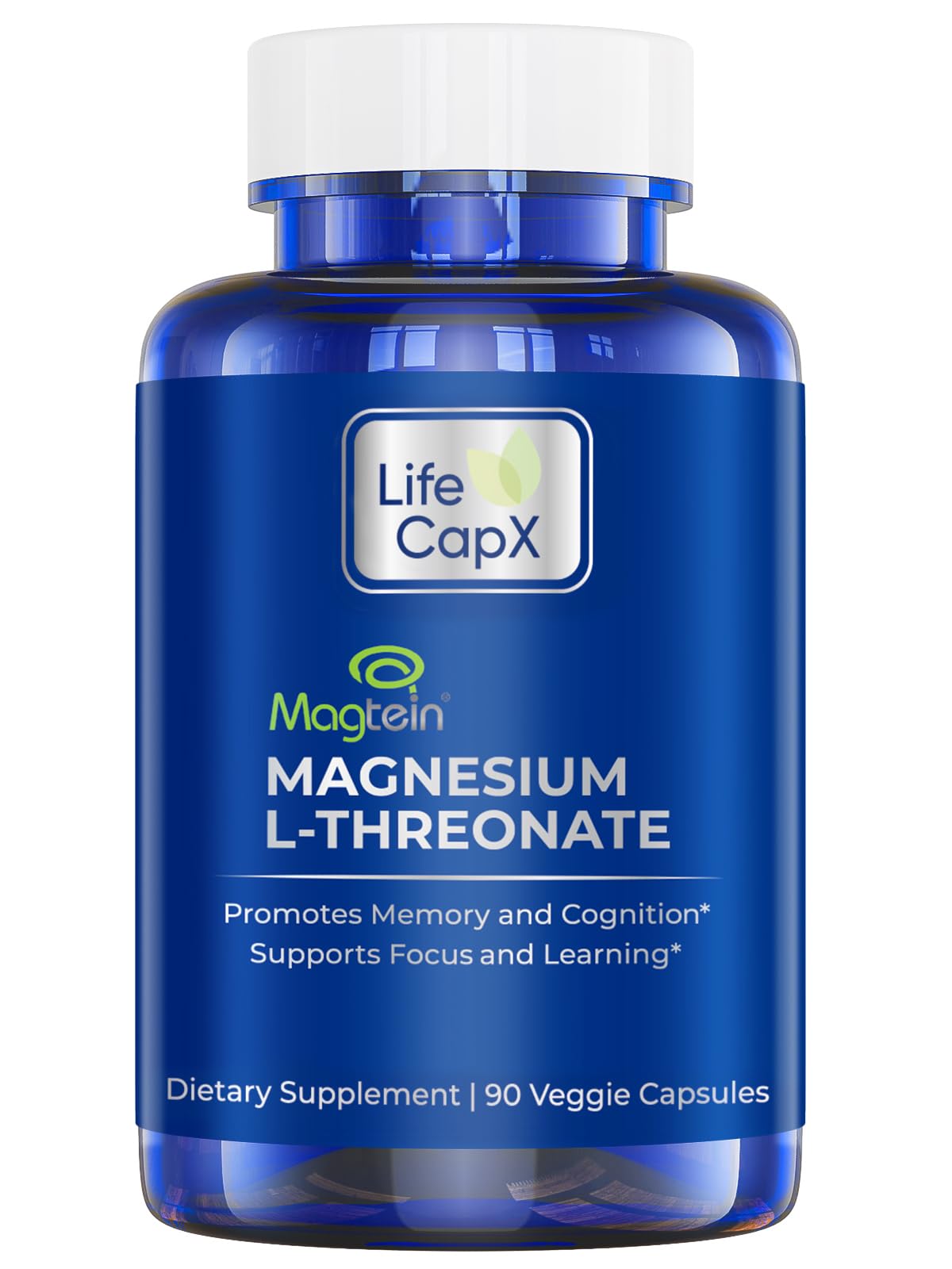 LIFE CAPX Magnesium Threonate Supplement front view