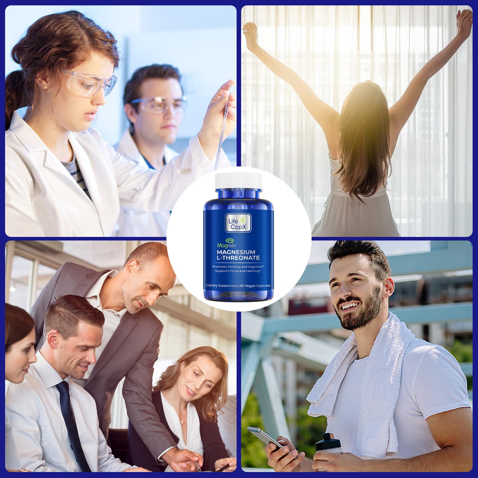 LIFE CAPX Magnesium Threonate Supplement packaging
