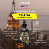 Life Cykel Chaga Liquid Extract 132g back view