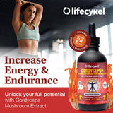 Life Cykel Cordyceps Mushroom Extract 50ml bottle with dropper