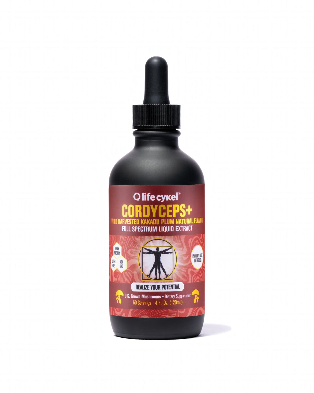 Life Cykel Cordyceps Mushroom Extract 50ml front view