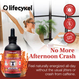 Life Cykel Cordyceps Mushroom Extract 50ml label close-up