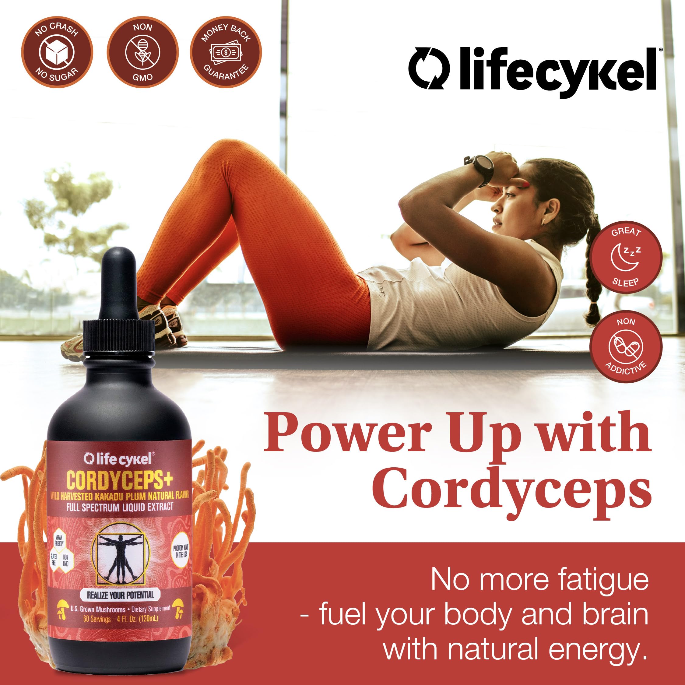 Life Cykel Cordyceps Mushroom Extract 50ml lifestyle scene