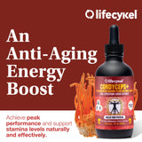 Life Cykel Cordyceps Mushroom Extract 50ml with fresh mushrooms