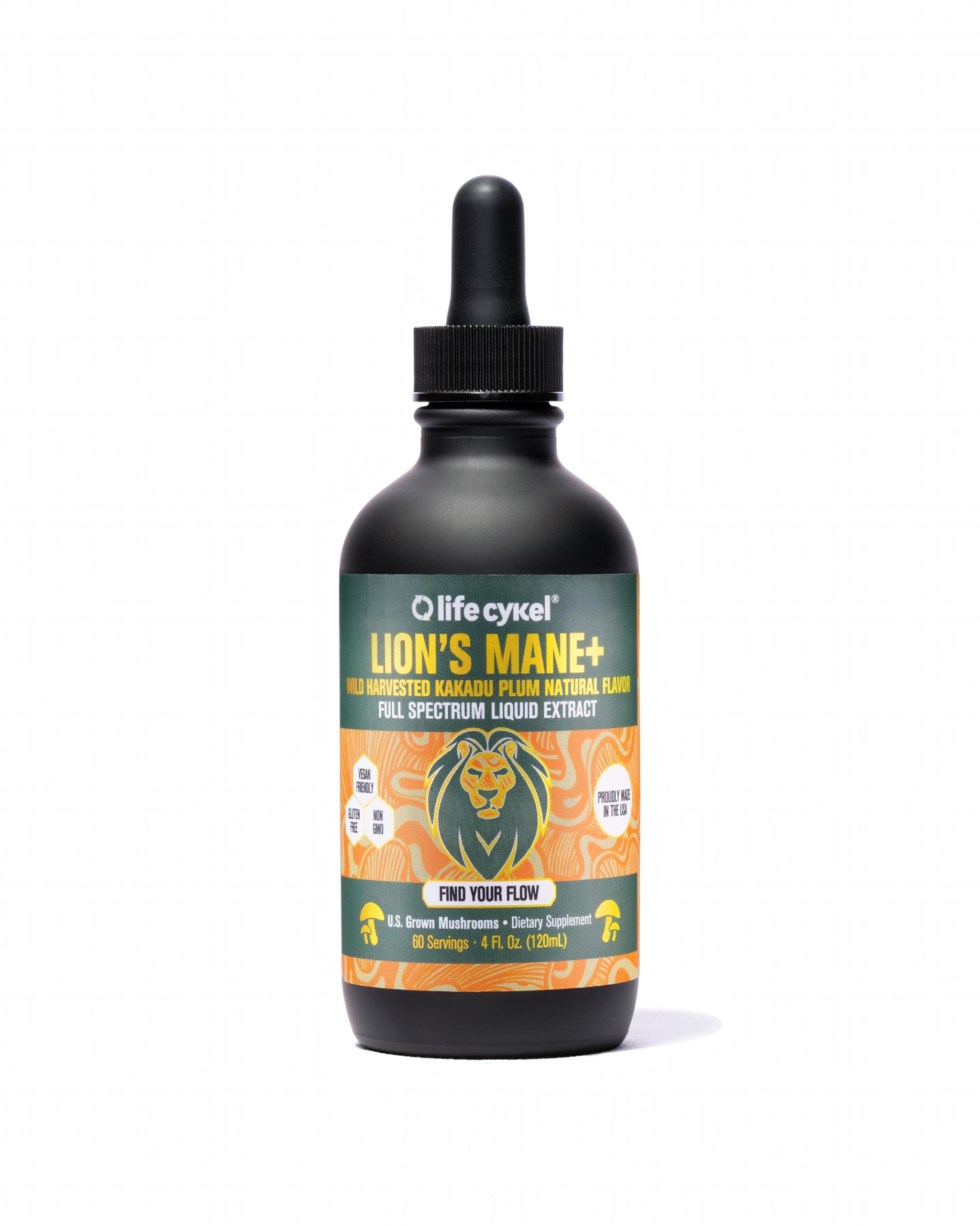 Life Cykel Lion's Mane Mushroom Drops 50ml front view