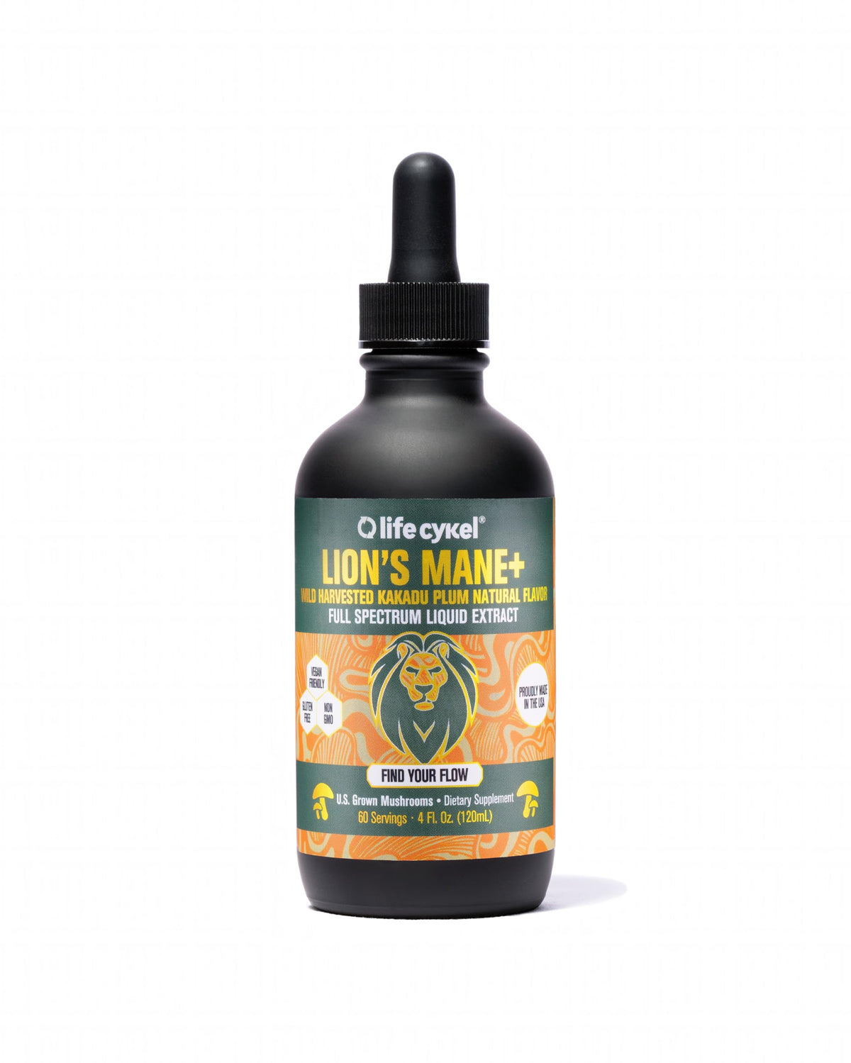 Life Cykel Lion's Mane Mushroom Drops 50ml front view