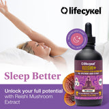 Life Cykel Reishi Mushroom Tincture bottle side view
