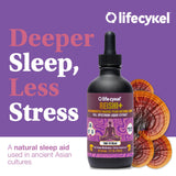 Life Cykel Reishi Mushroom Tincture on wooden table