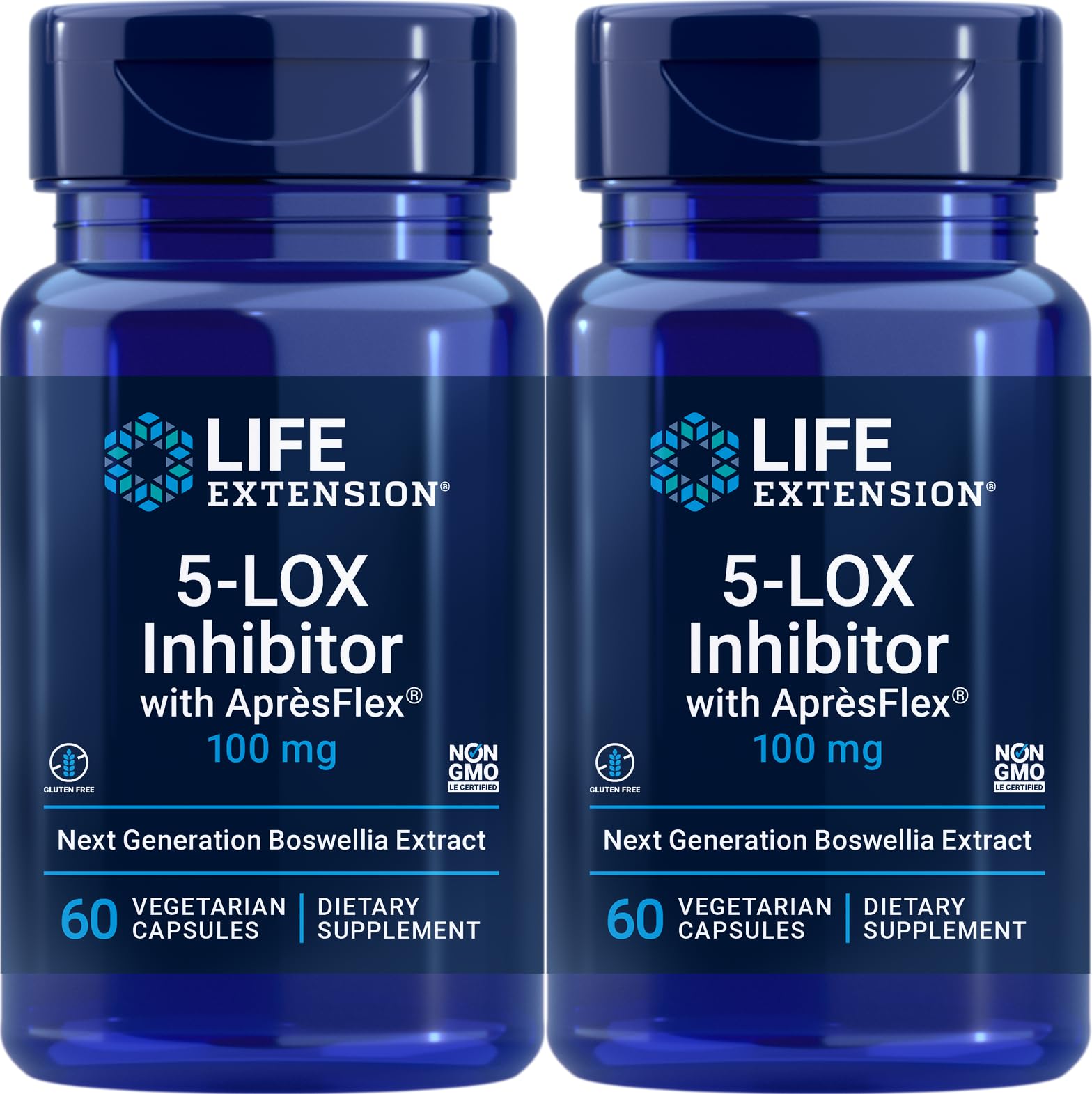 Life Extension 5-LOX Inhibitor with ApresFlex 100mg front view