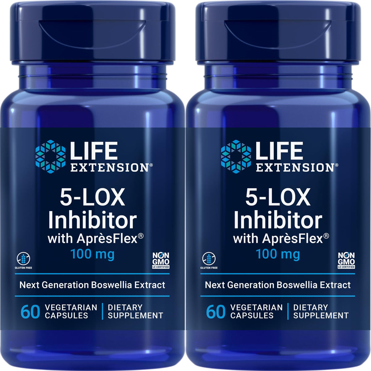 Life Extension 5-LOX Inhibitor with ApresFlex 100mg front view