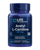 Life Extension Acetyl-L-Carnitine 500mg 60 Capsules front view