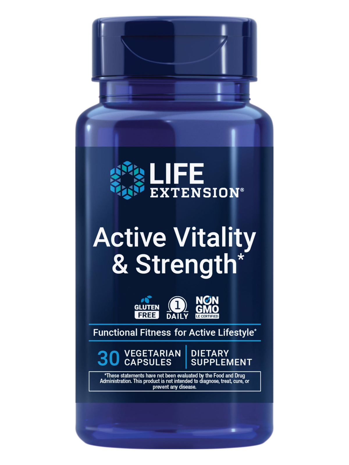 Life Extension Active Vitality & Strength Multimineral 30 Capsules front view