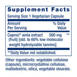 Life Extension Advanced Lipid Control 500mg Amla Extract back view