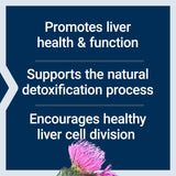 Life Extension Advanced Milk Thistle 760mg softgels on a table