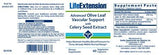 Life Extension Advanced Olive Leaf Vascular Support 500mg packaging details