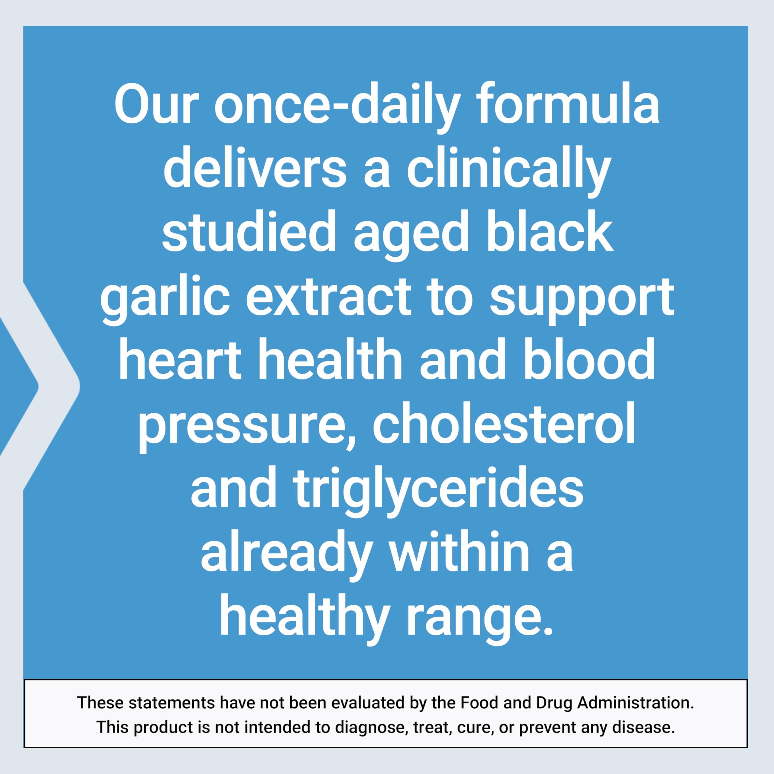 Life Extension Aged Black Garlic Supplement back view
