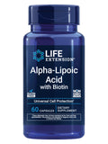 Life Extension Alpha Lipoic Acid 250mg with Biotin 60 Capsules front view