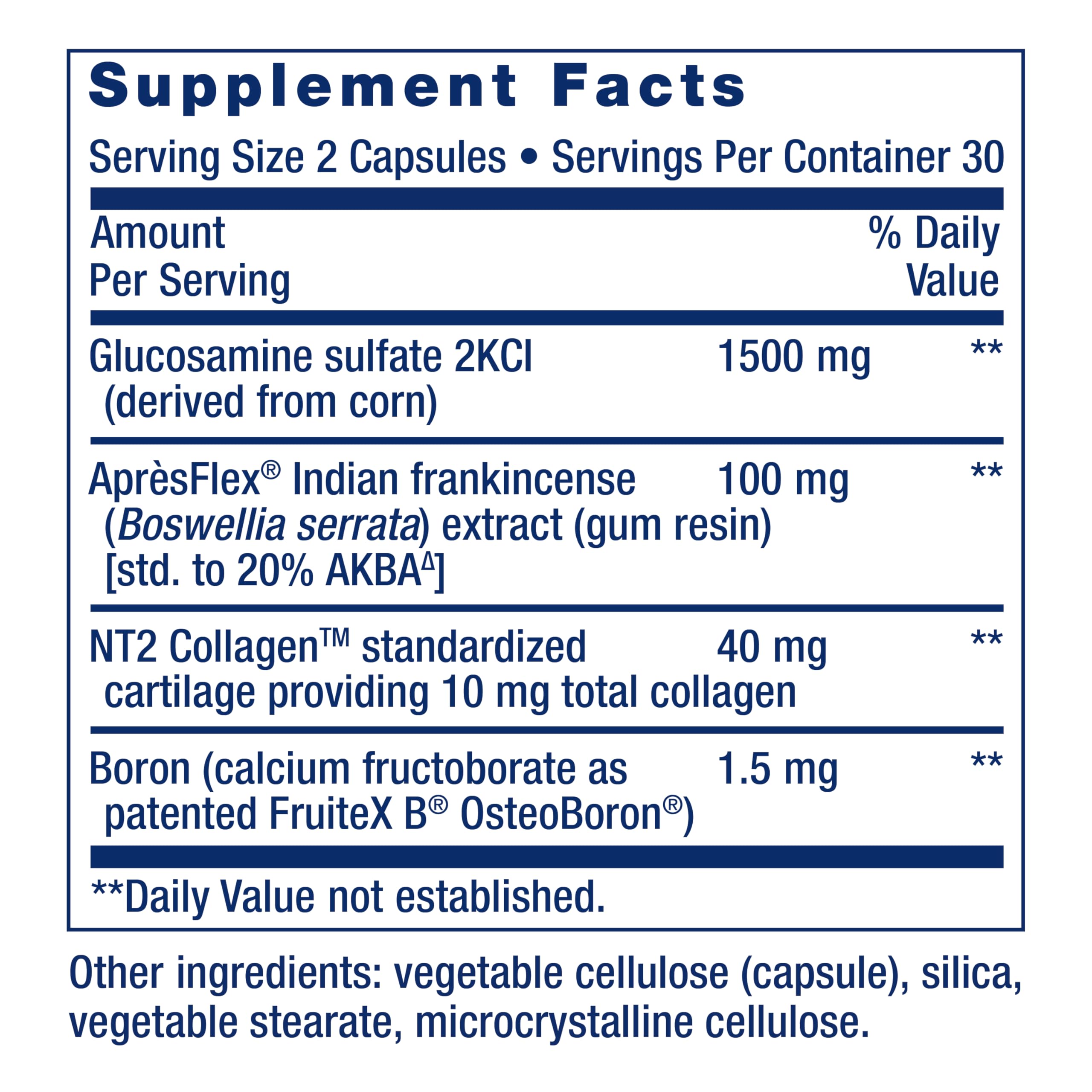 Life Extension ArthroMax® Advanced NT2 Collagen™ capsule close-up